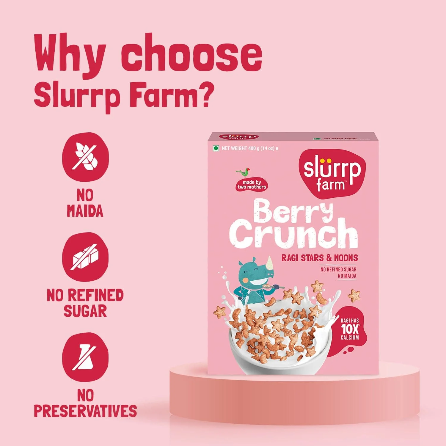 Berry Crunch - Ragi Stars and Moons 300gm - Image 4
