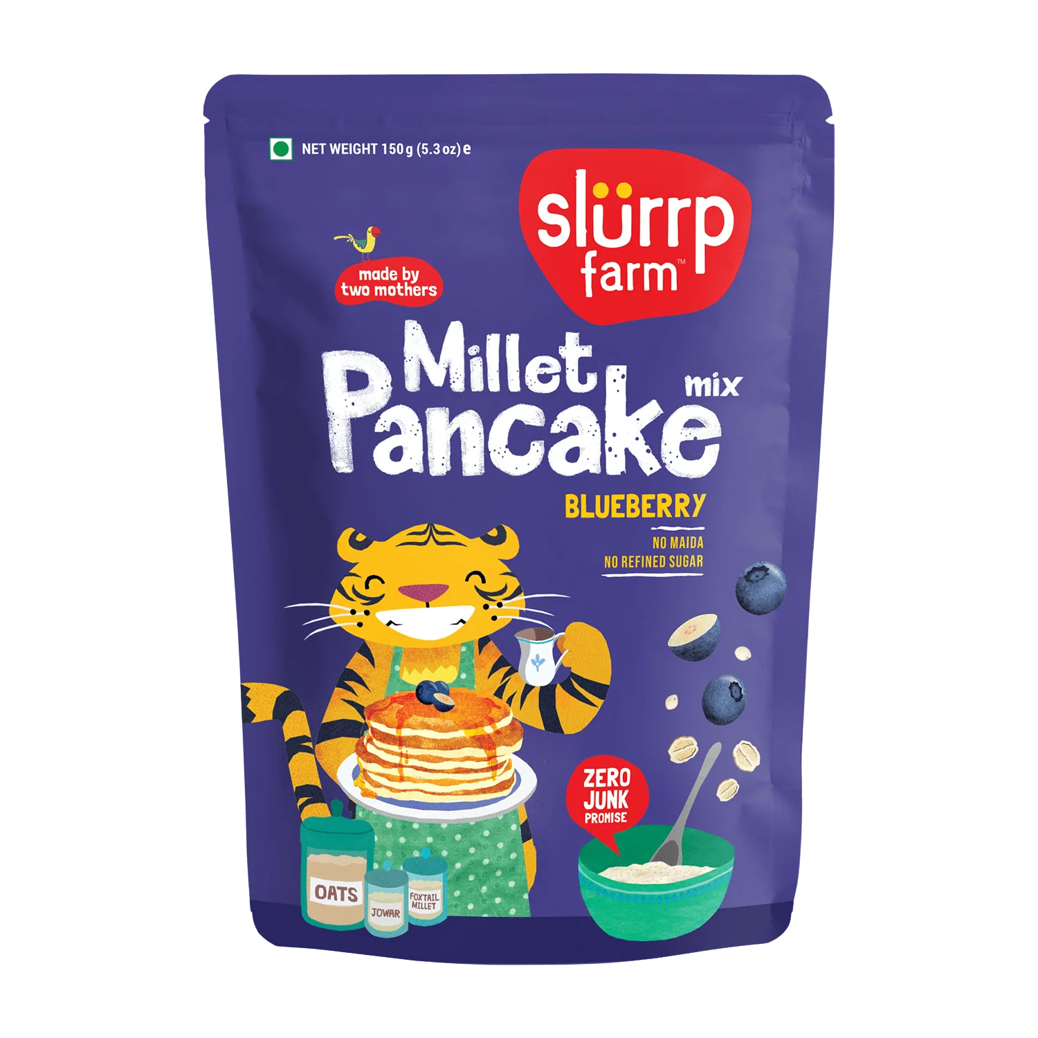 Blueberry & Classic Combo: Millet Pancake (Pack of 2) - Image 4
