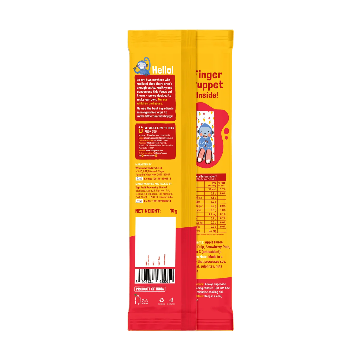 Made with 99% Fruit | FruitFull Strawberry and Mango Strips - Image 4