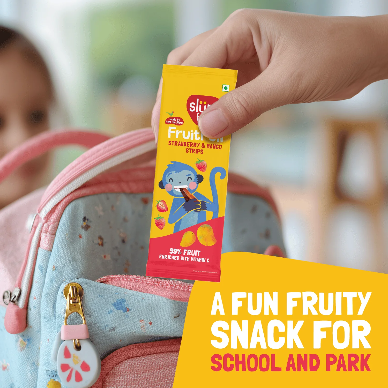 Made with 99% Fruit | FruitFull Strawberry and Mango Strips - Image 7