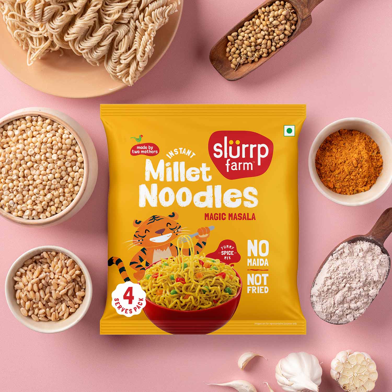 Instant Noodles Serves-4 (pack of 2)