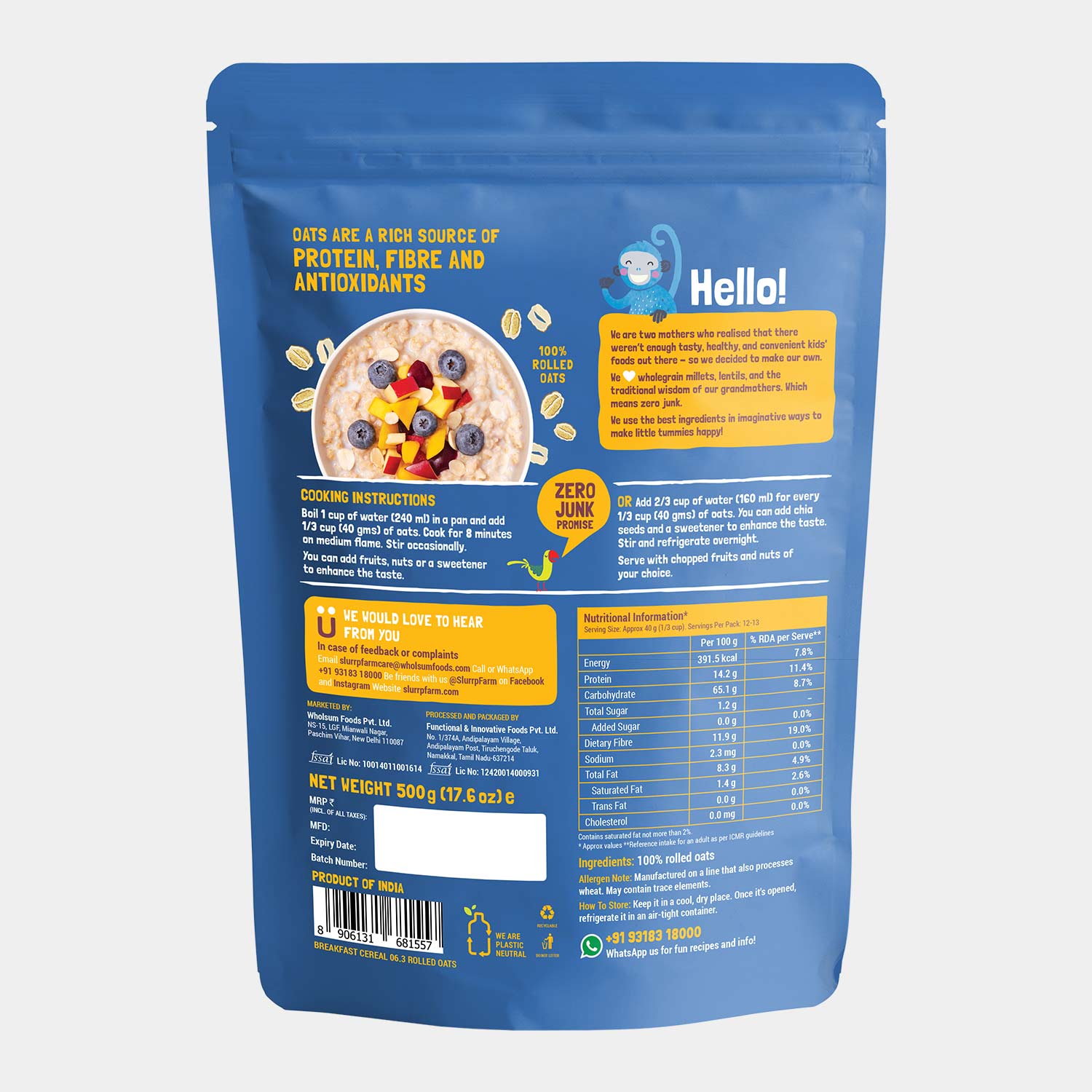 Jumbo Rolled Oats Pack of 2 - Image 2