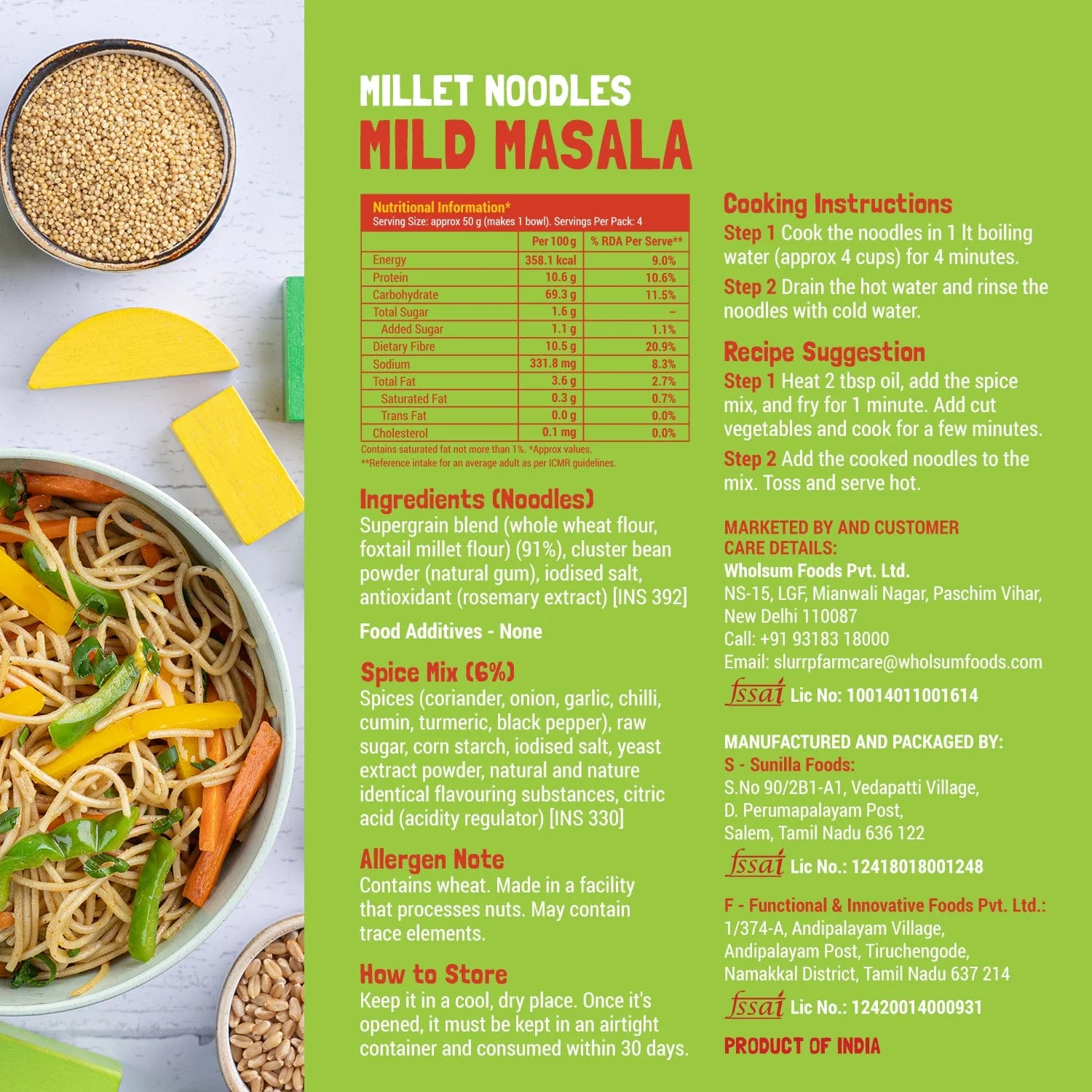 Millet Noodles - All Flavours x 3 - Image 3