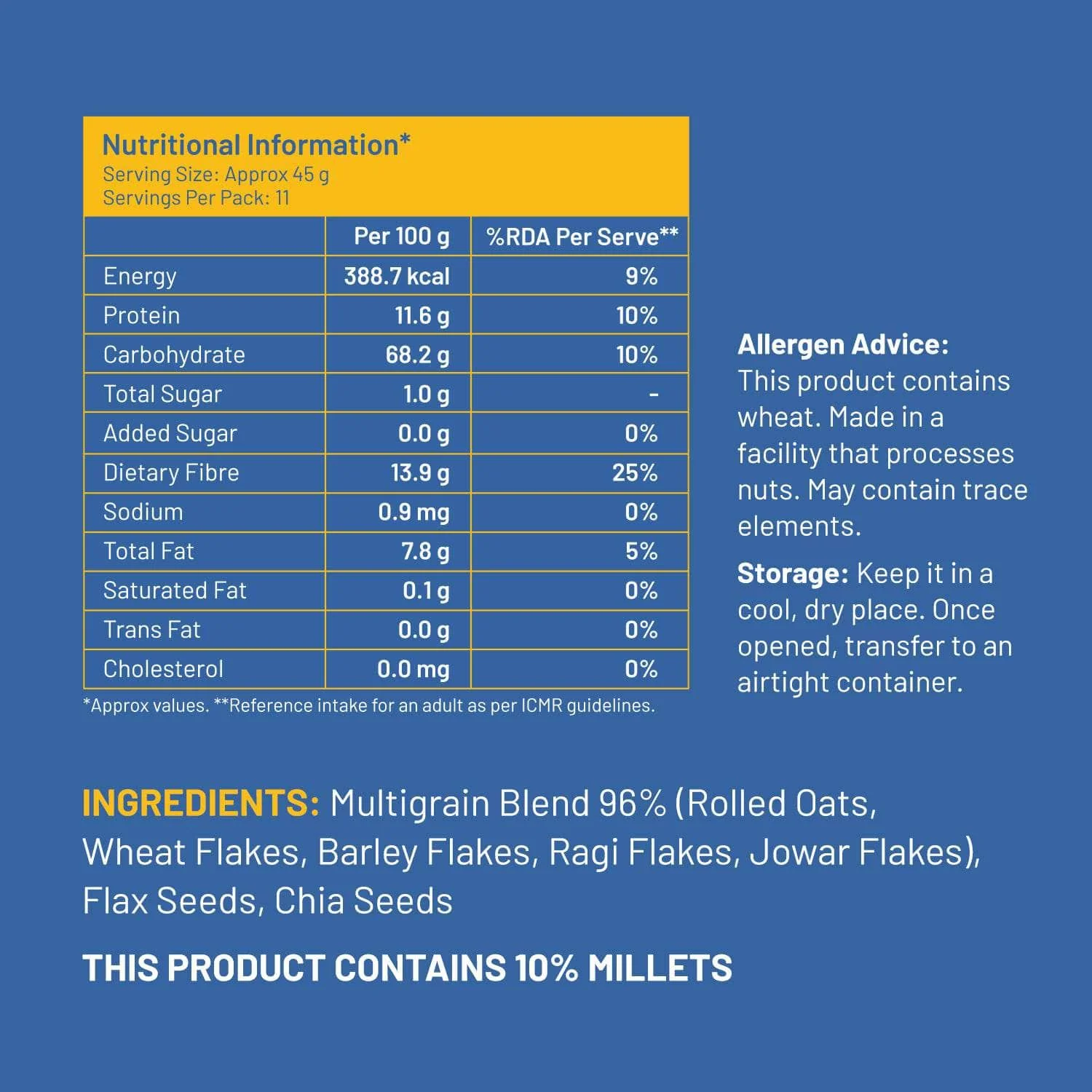Mille Instant Multigrain Oats | No Sugar | Rolled Oats | High in Protein & Fiber - Image 7
