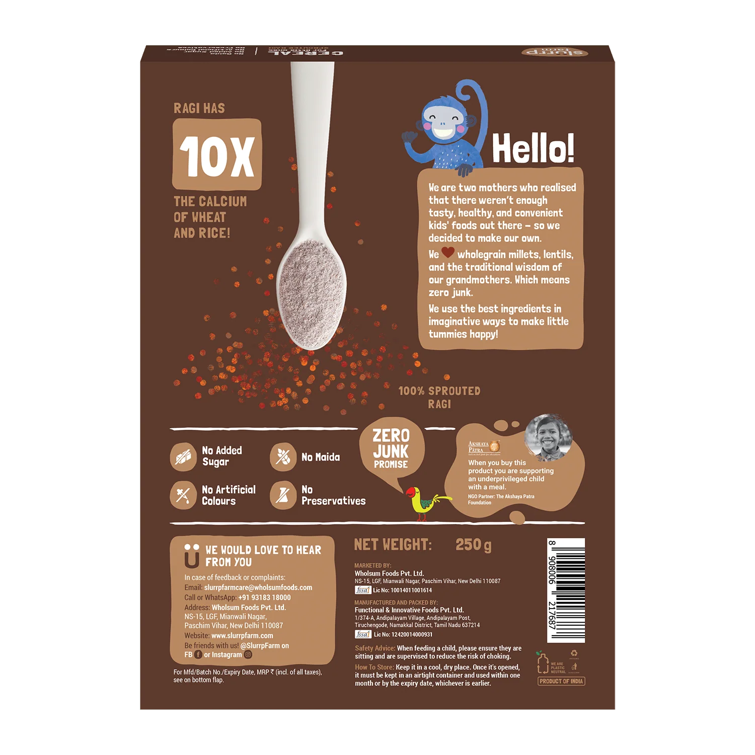 Sprouted Ragi Powder for Little Ones - Image 3