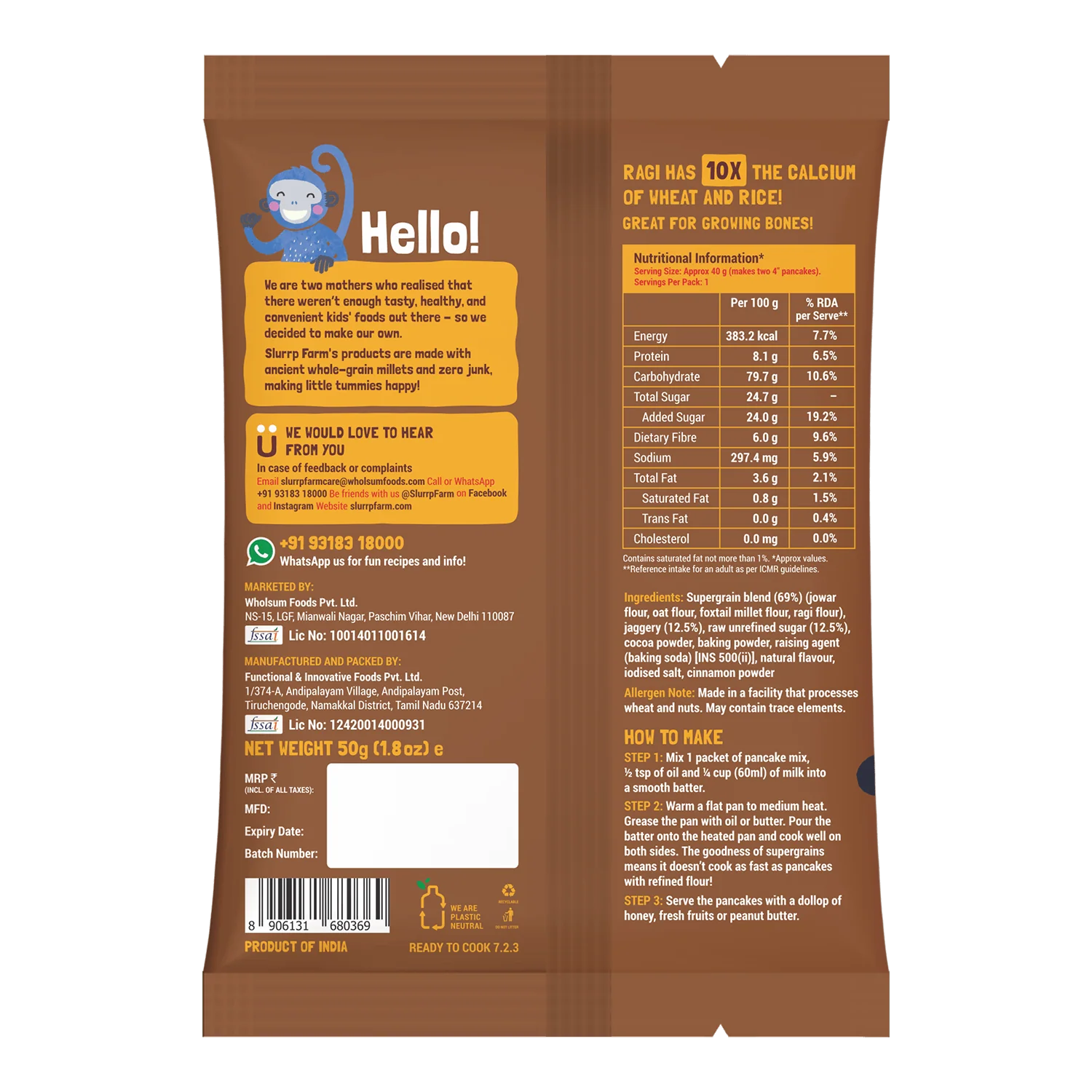 Trial Pack - Chocolate Millet Pancake - Image 6